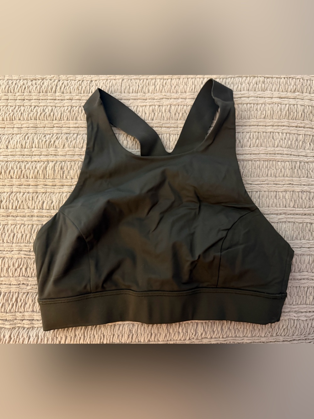 lululemon athletica Black High-Neck Sports Bra